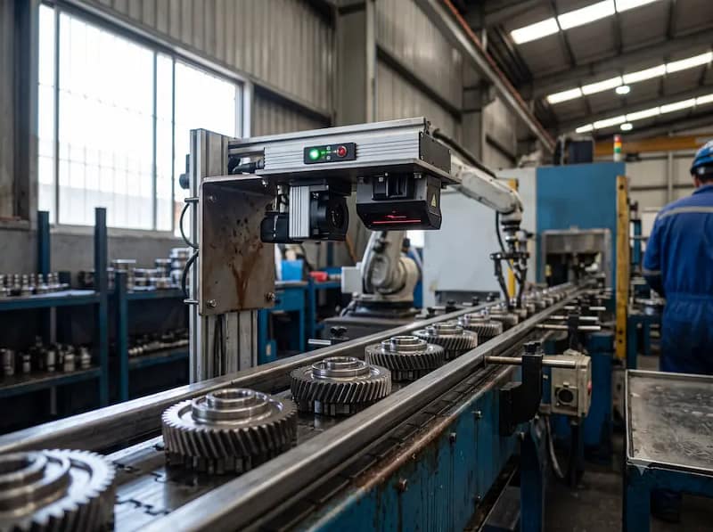 Inspección de calidad automatizada con inteligencia artificial en línea de producción industrial